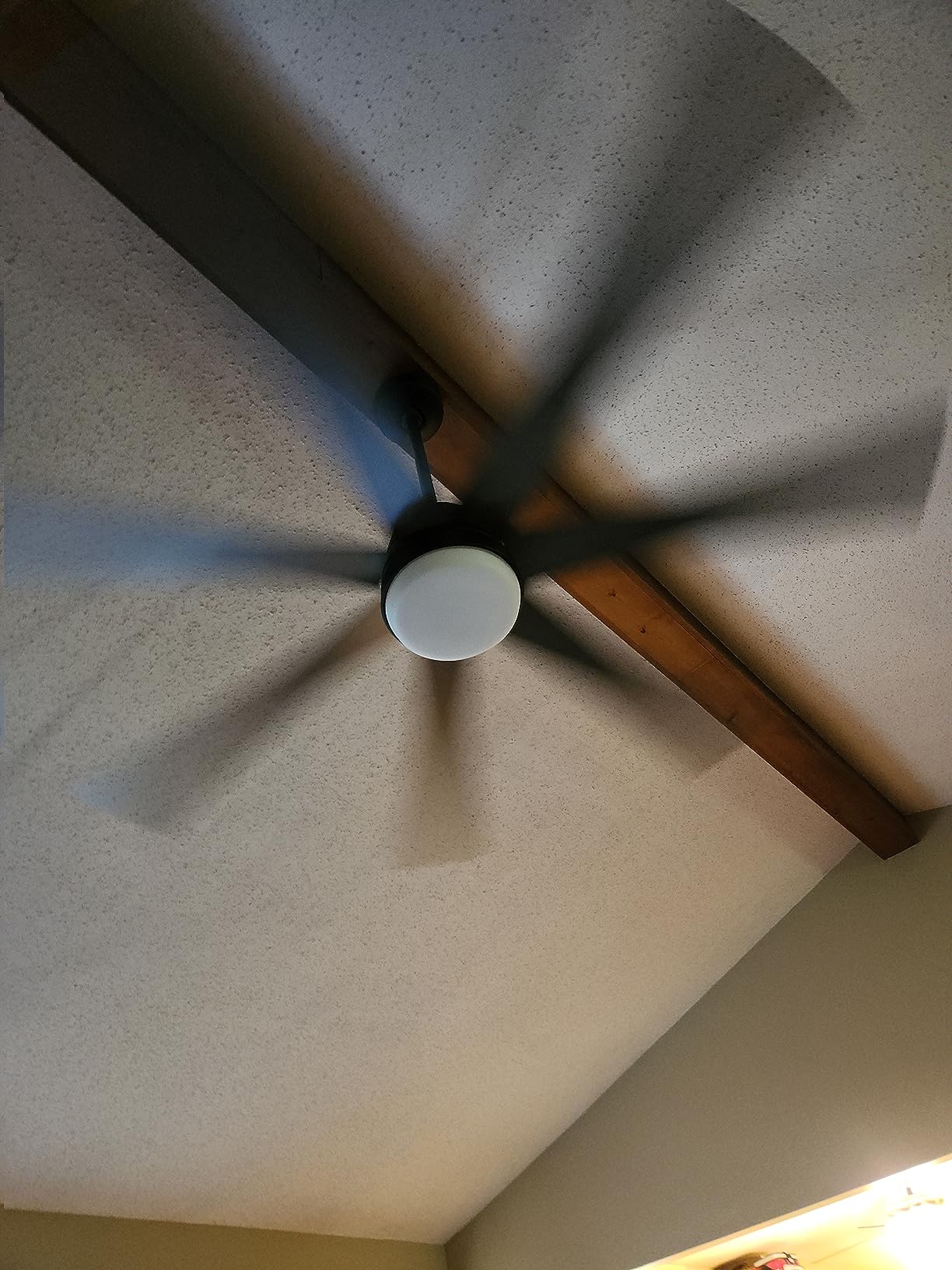 Hunter 60 inch Phenomenon Indoor Ceiling Fan with LED Light and Wall Control - Black Smart Ceiling Fan customer photo 2