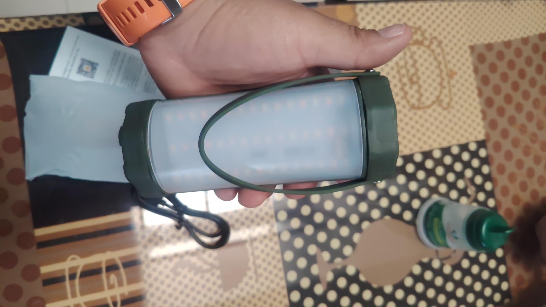 Glocusent 106 LED Camping Lights, Up to 80Hrs, 5000mAh Camping Lantern Rechargeable with 5 Brightness 3 Modes & SOS, IP68 Waterproof, Max 1200LM, Lanterns for Power Outages Hiking Emergency Hurricane customer photo 1