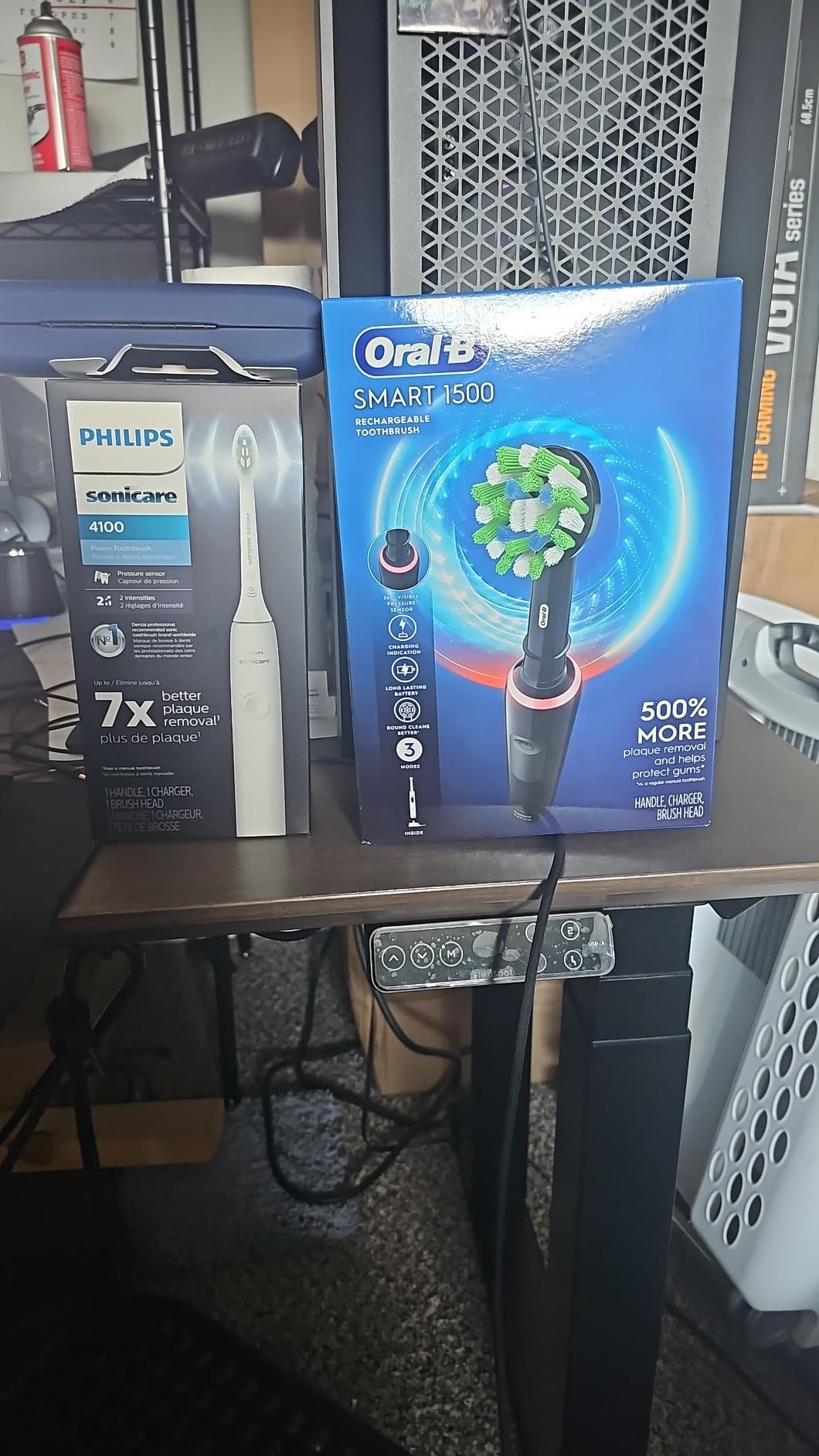 4100 Series Electric Toothbrush - Sonic Toothbrush with Advanced Sonic Technology, Pressure Sensor, Two Intensity Settings, Smartimer & Quadpacer, White, Model HX3681/23 customer photo 2