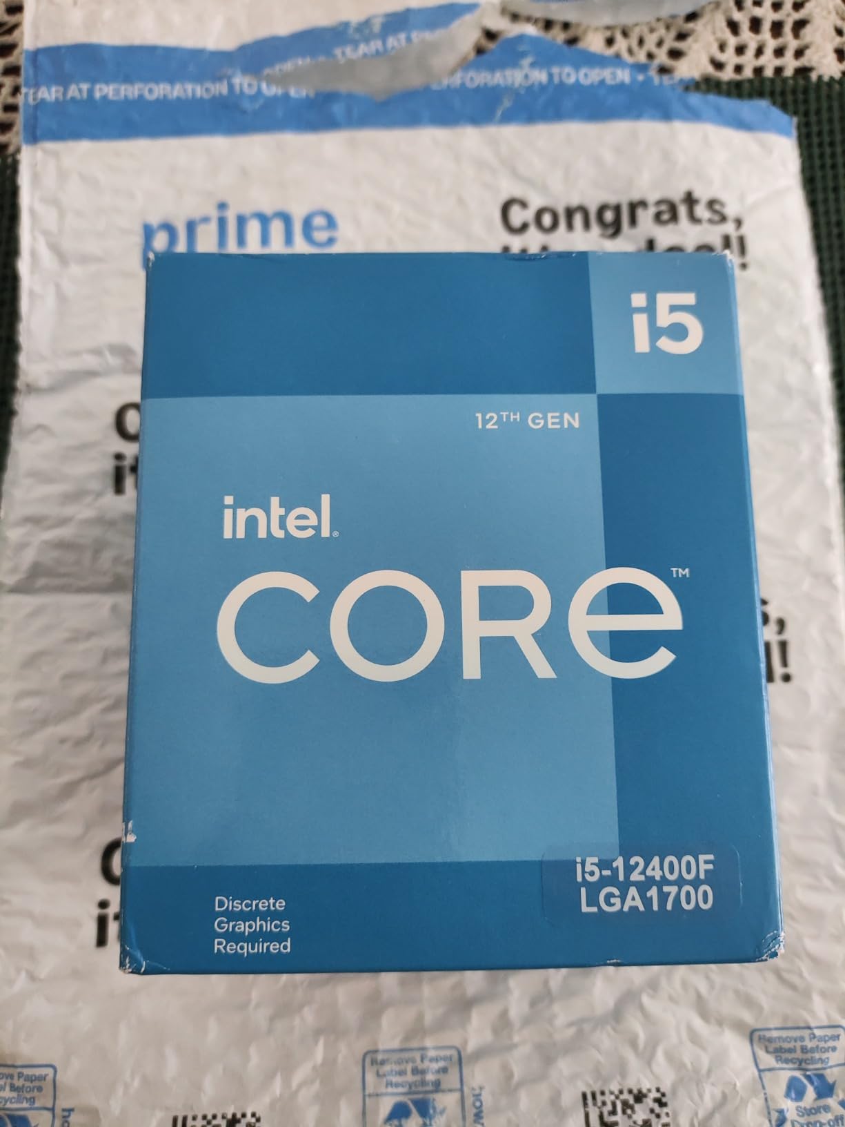 Intel Core i5-12400F Desktop Processor 6 Cores up to 4.4GHz customer photo 2