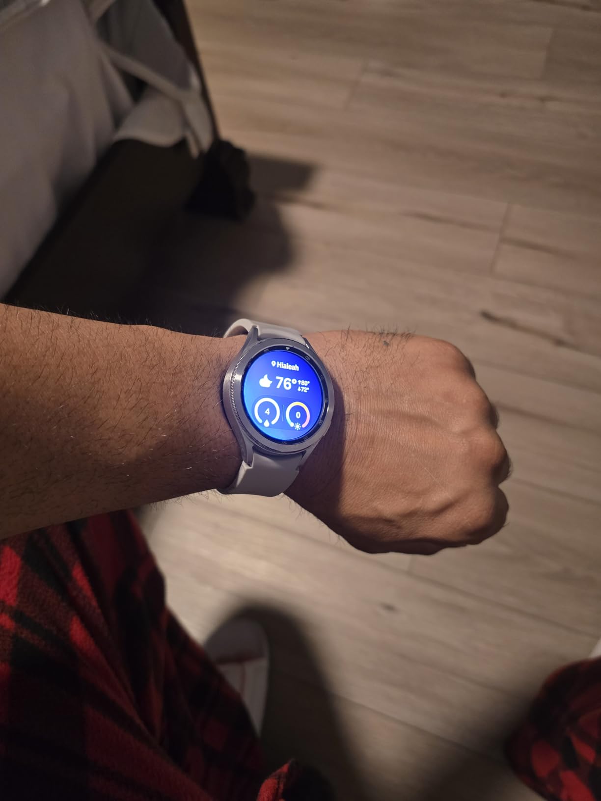 Samsung Electronics Galaxy Watch 4 Classic 46mm Smartwatch with ECG Monitor Tracker for Health Fitness Running Sleep Cycles GPS Fall Detection Bluetooth US Version, Silver (Renewed) customer photo 2