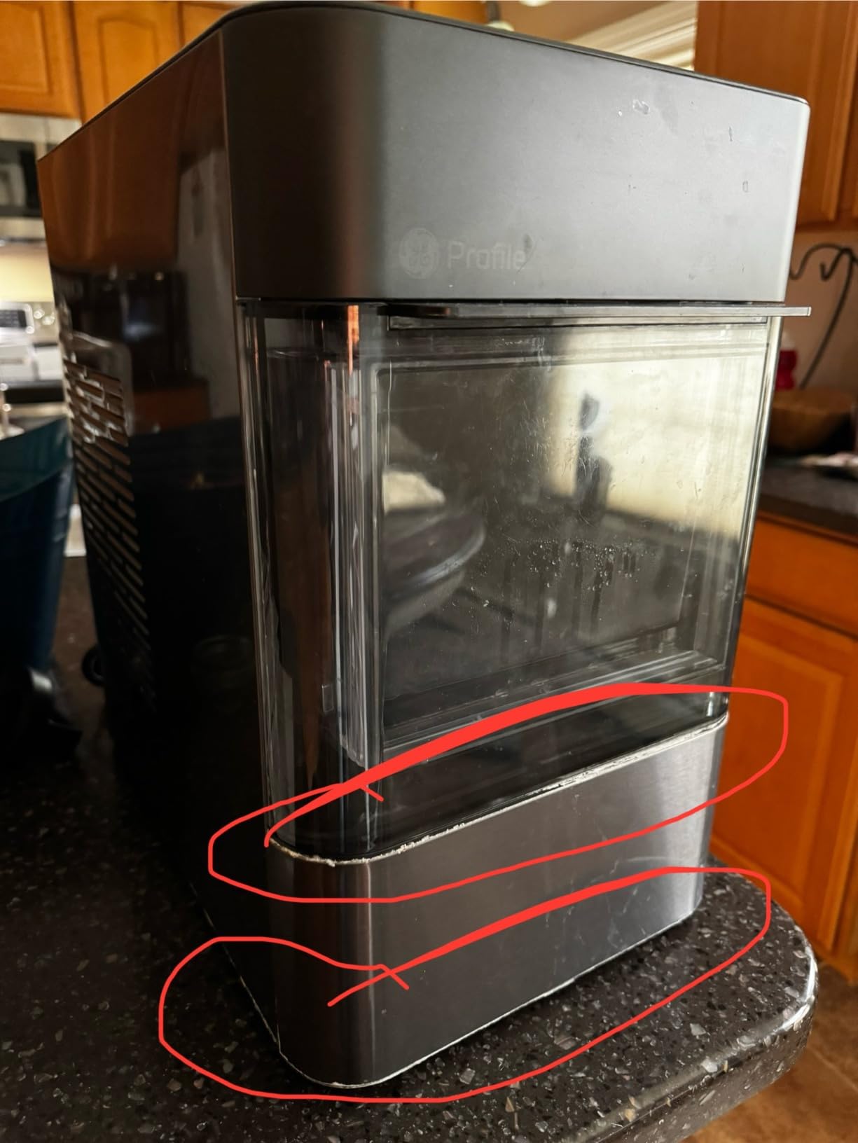 GE Profile Opal 2.0 | Countertop Nugget Ice Maker | Ice Machine with WiFi Connectivity | Smart Home Kitchen Essentials | Black Stainless customer photo 2
