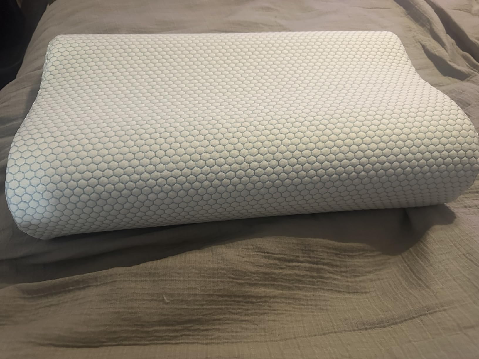 HOMELAB Adjustable Shredded Memory Foam Pillows Queen Size, Cooling Bed Pillows for Sleeping with Removable Cover, Medium Pillows for Side Stomach & Back Sleepers, 2 Packs customer photo 1