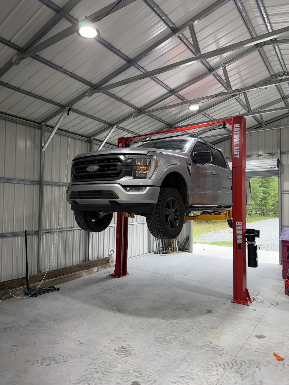 KATOOL 11000lbs 2 Post Lift Auto Lift Heavy Duty Load Lifter 220V Electric Motor Car Lift Auto Lift Truck Clear Floor Hoist customer photo 2