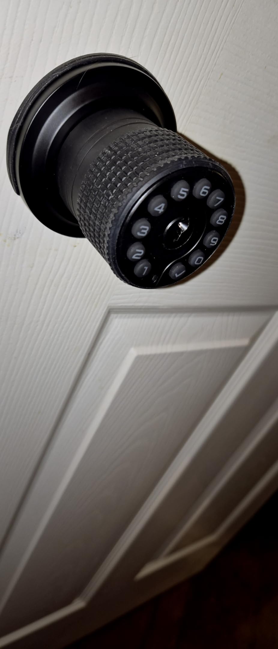 Keypad & Key Smart Door Lock, 50 User Codes, Waterproof, Auto Lock - Matte Black customer photo 2