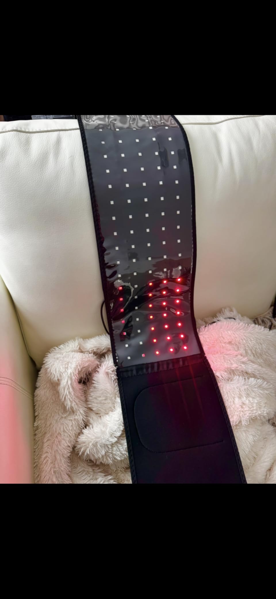 USUIE Red Light Therapy Belt, Infrared Light Therapy Wrap Red Light Therapy Device for Body with Timer for Back Shoulder Waist Muscle Pain Relief customer photo 2