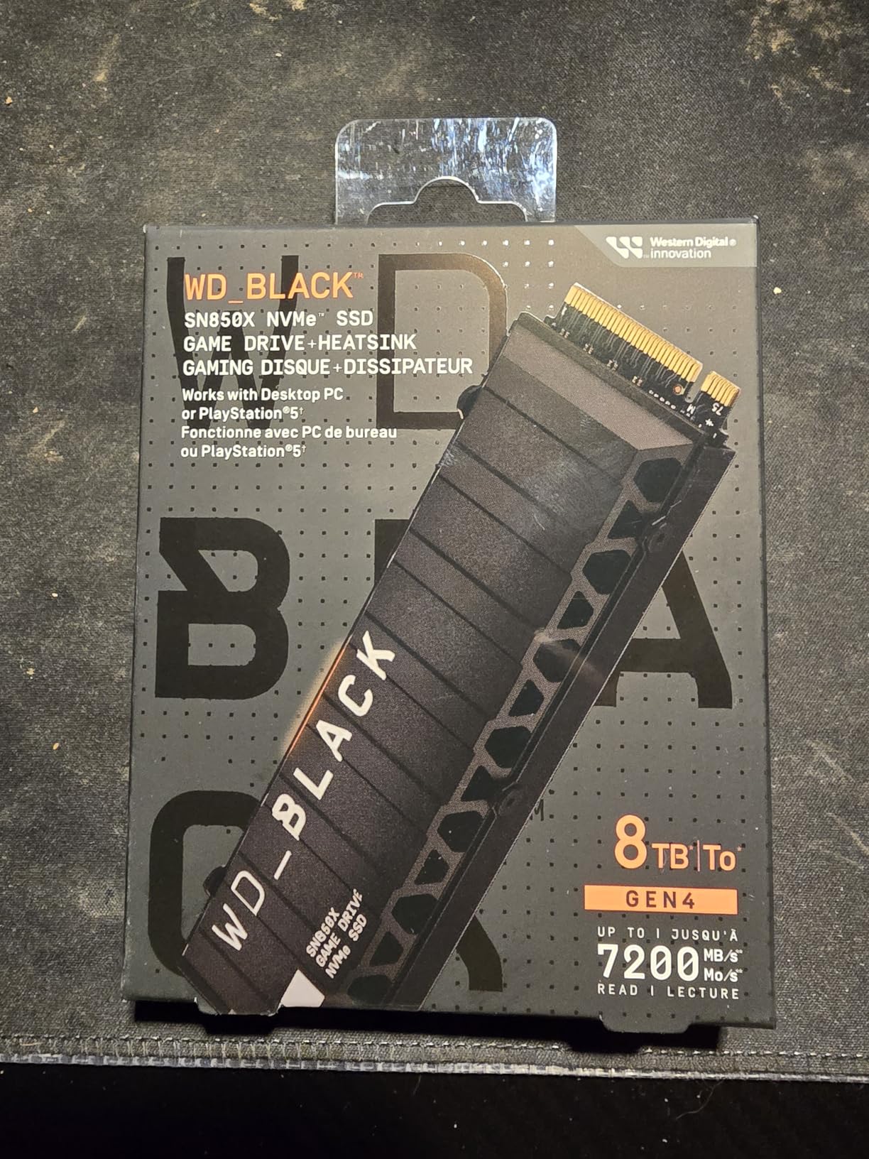 WD_BLACK SN850X 2TB NVMe SSD with Heatsink - M.2 2280, Up to 7,300 MB/s Read speeds, Up to 6,300 MB/s write speeds, Gaming Expansion, High Performance Internal Solid State Drive - WDS200T2XHE customer photo 2