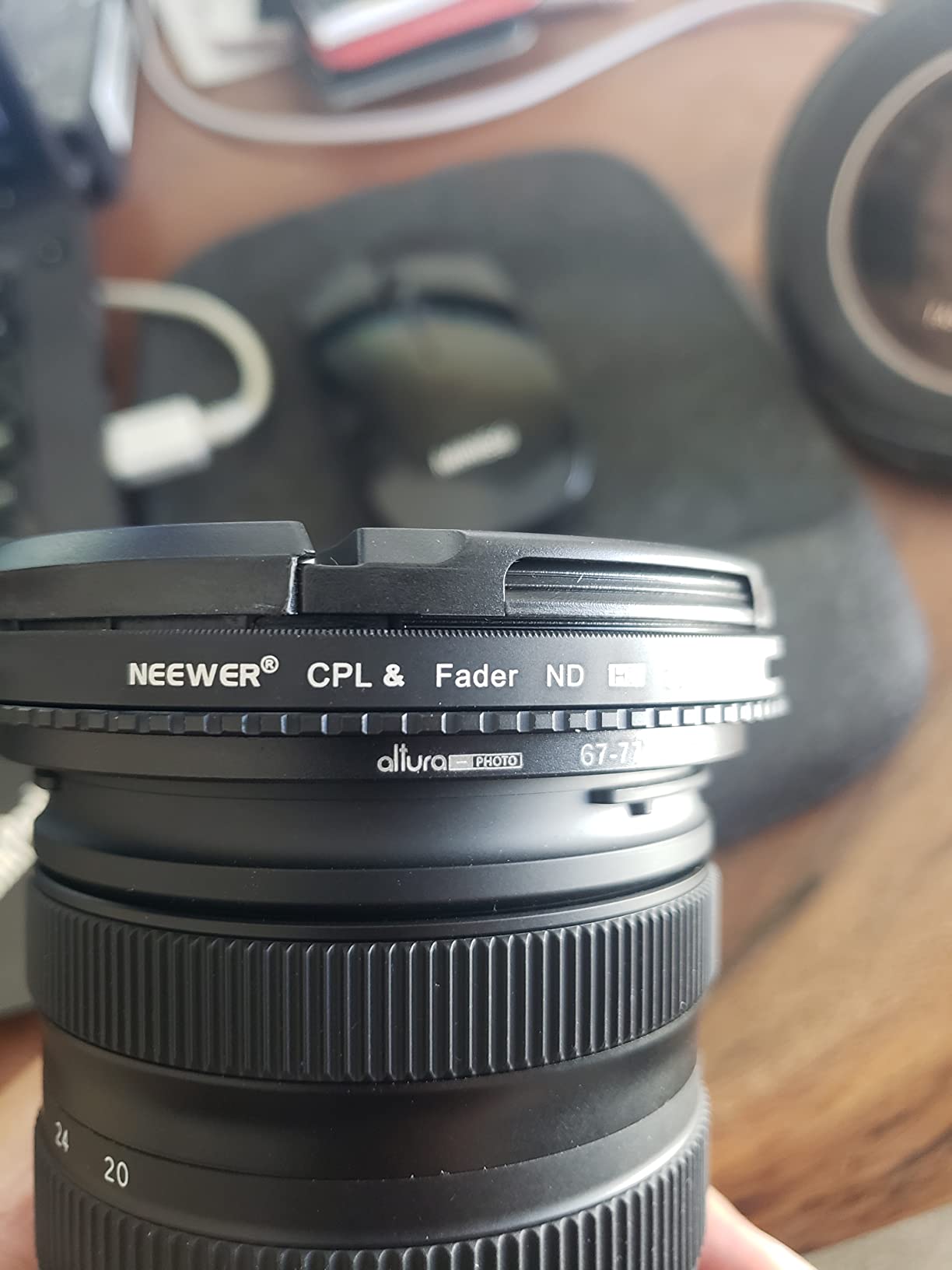 NEEWER 2 in 1 67mm Variable ND Filter ND2-ND32 & CPL Filter (Circular Polarizer Filter) No X Cross/30 Layer Nano Coated/HD Optical Glass/Ultra Slim Aluminum Alloy Frame customer photo 1