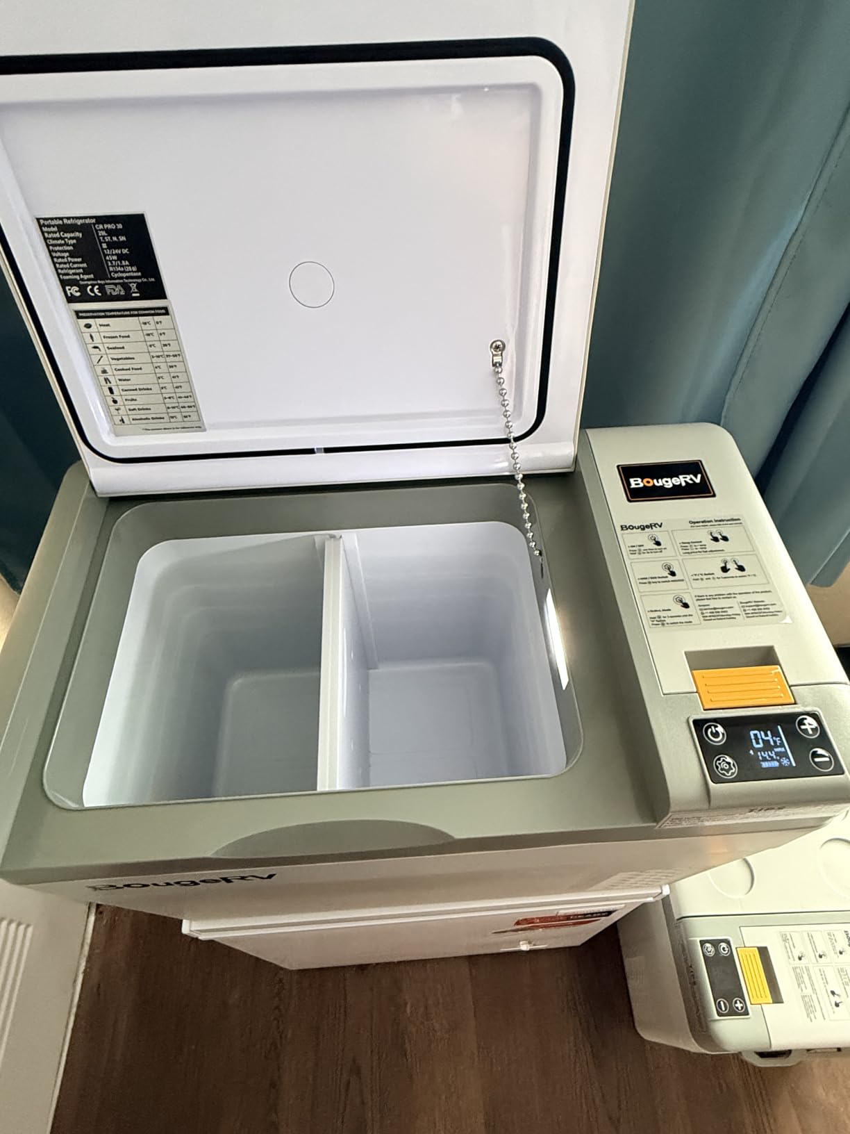 BougeRV 12 Volt Refrigerator, CRPRO 30 Quart 12V Car Fridge, Portable Freezer (-8℉~50℉), Compressor Cooler with 12V/24 DC, 110-240 AC for Outdoor Camping Overlanding Truck RV SUV Van customer photo 1