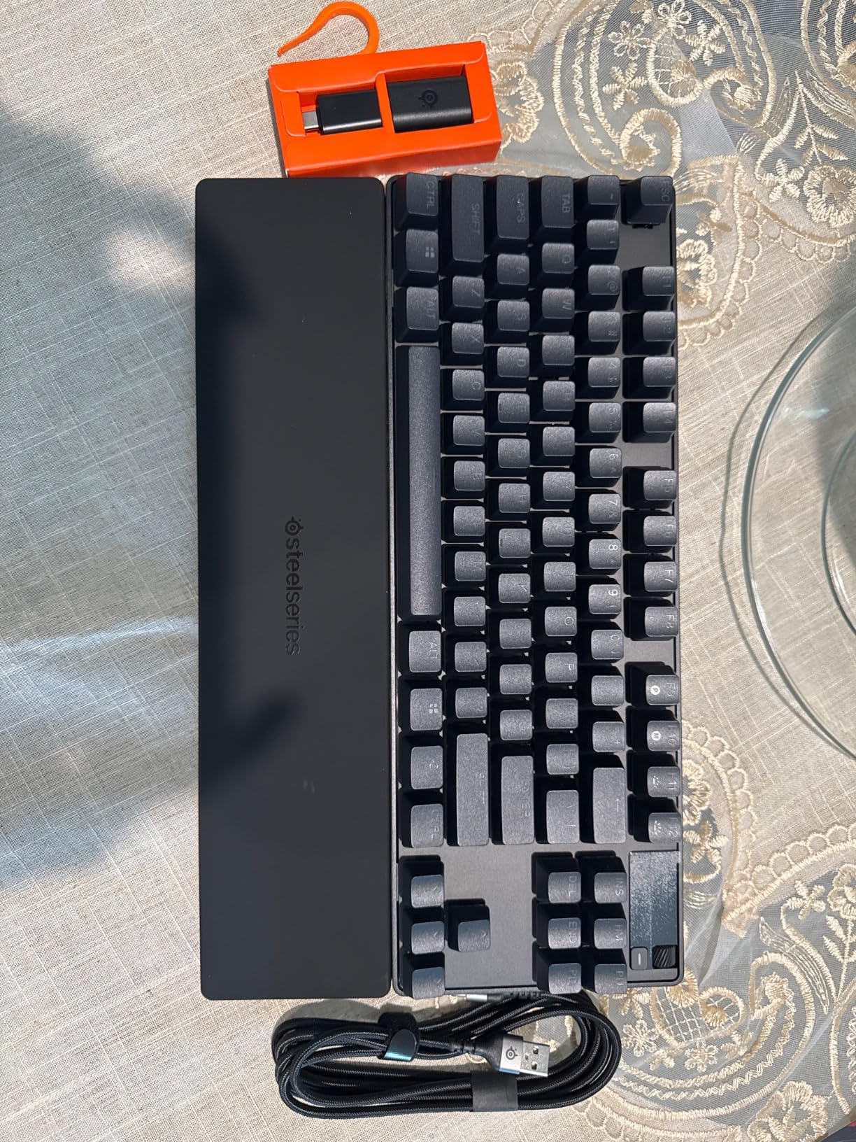 SteelSeries Apex Pro TKL Wireless HyperMagnetic Gaming Keyboard - Esports Tenkeyless - OLED Screen - Adjustable Actuation - PBT Keycaps - Bluetooth - 2.4GHz - USB-C customer photo 2