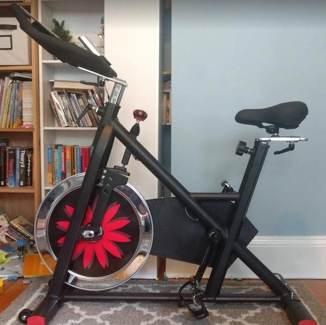 JOROTO Exercise Bike, Magnetic Stationary Bikes for Home with 40LBS Flywheel, App Supported Indoor Bike with 350LBS Weight Capacity, Low Noise,Digital Monitor,Bottle and Tablet Holder customer photo 2