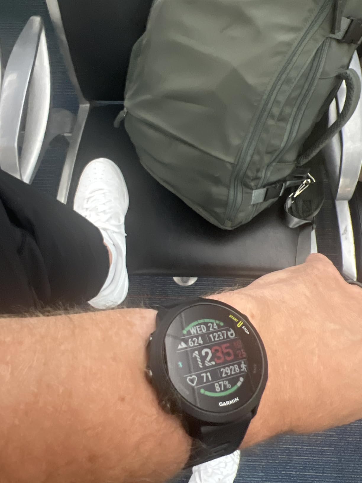 Garmin Forerunner 55, GPS Running Watch with Daily Suggested Workouts, Up to 2 weeks of Battery Life, Black (Renewed) customer photo 1