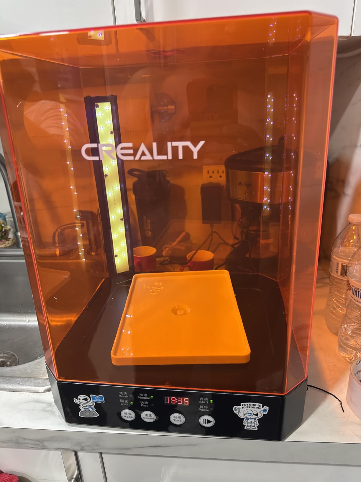 Creality Wash and Cure Station UW-01 2 in 1 Machine Resin 3D Printer UV Curing Rotary Box Bucket for LCD/DLP/SLA customer photo 2