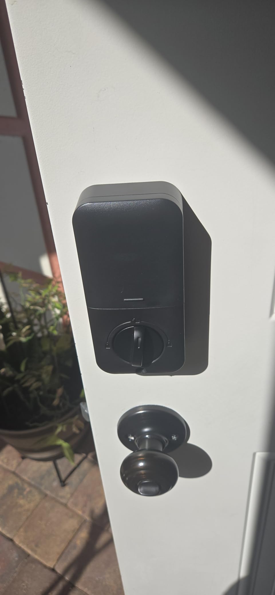 Veise KS02A Fingerprint Keyless Entry Door Lock, Auto Lock, Electronic Keypad Deadbolt for Front Door, Biometric, Anti-Peeping Password, Easy Install, Matte Black customer photo 2