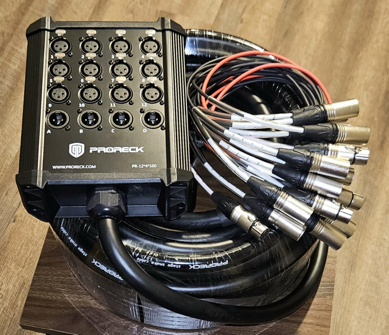 PRORECK 12-Channel Low Profile XLR Send Circuit Board Snake Cables, XLR Splitter Cable for Live, Recording, Stage, Studio, 25 Feet Long customer photo 2