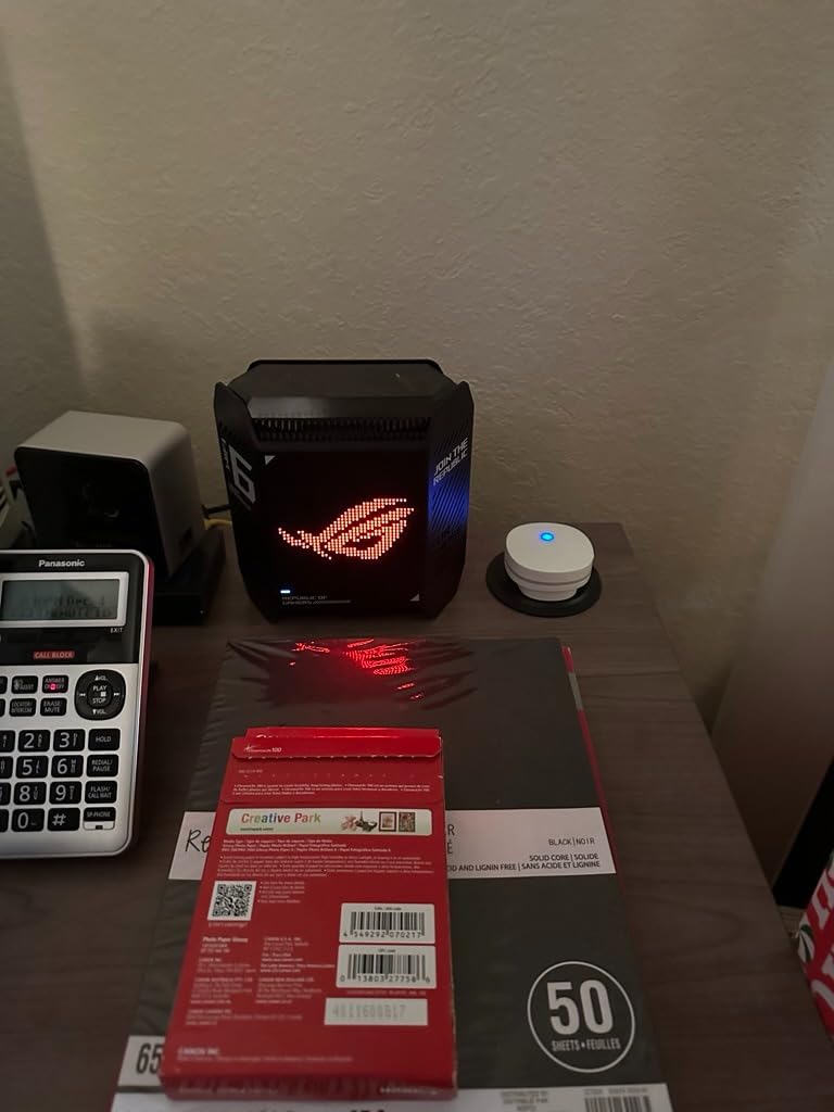 ASUS ROG Rapture GT6 (2PK) AX10000 Tri-Band WiFi 6 Gaming Mesh System, Covers up to 5,800 sq ft, 2.5 Gbps Port, Triple-Level Game Acceleration, UNII 4, Free Lifetime Internet Security, Black customer photo 2