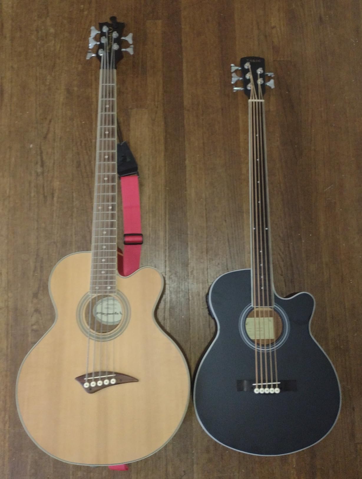 TARIO 5 String Electric Acoustic Bass Guitar, Spruce Top Mahogany Back & Sides (Fretted) customer photo 2