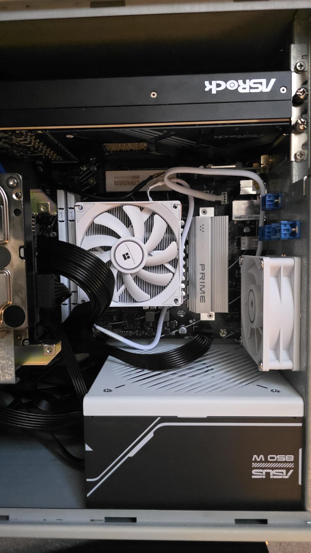 Thermalright AXP90-X53 White Low Profile ITX CPU Air Cooler, 53mm Height, TL-9015W Slim PWM Fan Low Noise 22.4dba, Silent ITX CPU Cooler, 2700RPM,for AM4/AM5/Intel 1150/1151/1155/1156/1200/1700/1851 customer photo 2