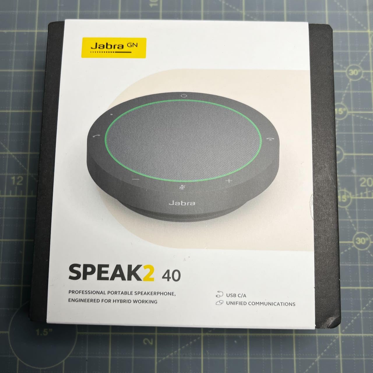 Jabra Speak2 40 Portable Speakerphone - 4 Noise-Cancelling Mics, Full-Range 50mm Portable Speaker, Wideband Audio and USB-A and USB-C Connections customer photo 2