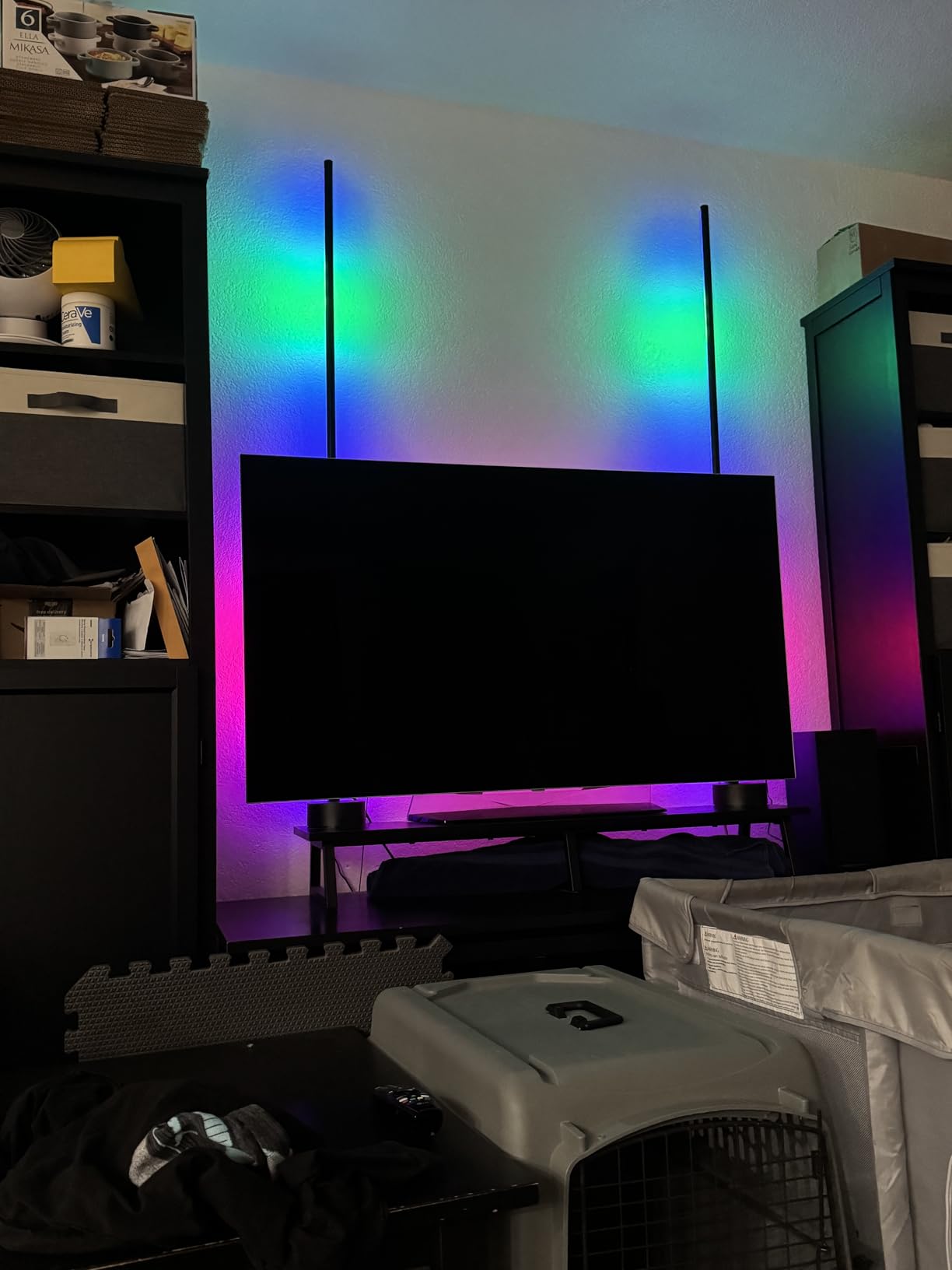 Corner Floor Lamp - Smart RGB LED Corner Lamp with App and Remote Control, 16 Million Colors & 68+ Scene, Music Sync, Timer Setting - Ideal for Living Rooms, Bedrooms, and Gaming Rooms customer photo 2