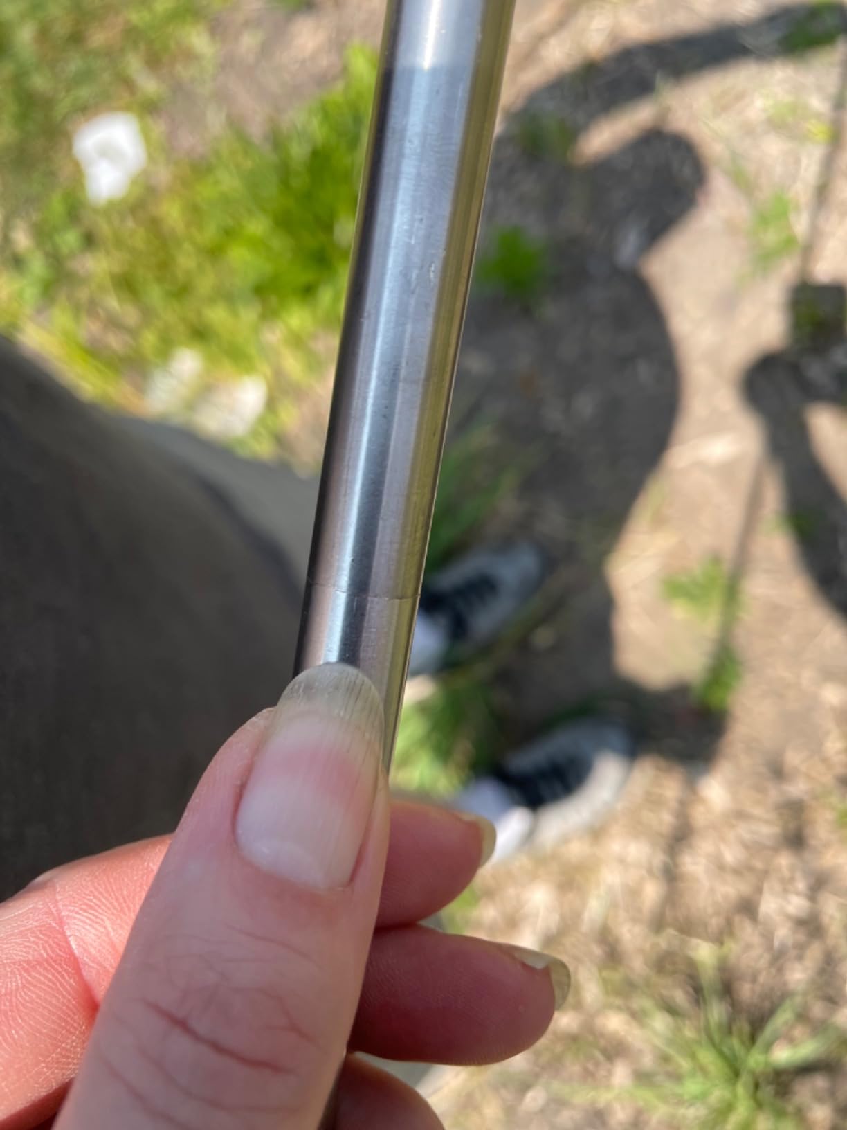 GADFISH Stainless Steel Soil Probe Rod, 32-48 Inch Hight Adjustable Ground Rod Tool with T-Handle for Locating Septic Tanks, Underground Pipes, Water Lines, Graves and Gopher Runs customer photo 2