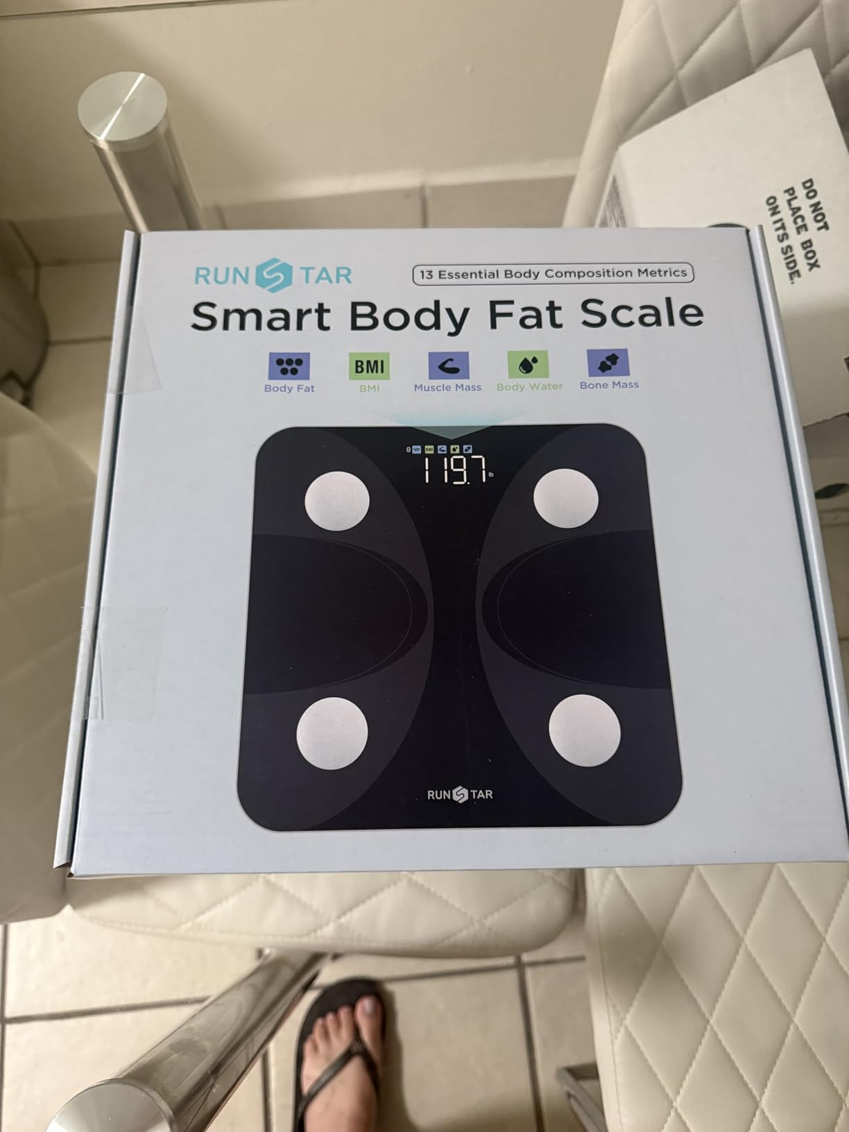 Scale for Body Weight and Fat Percentage, RunSTAR Digital Accurate Bathroom Smart Scale with Large Display, FSA&HSA Eligible 13 Body Composition Analyzer Sync App customer photo 2