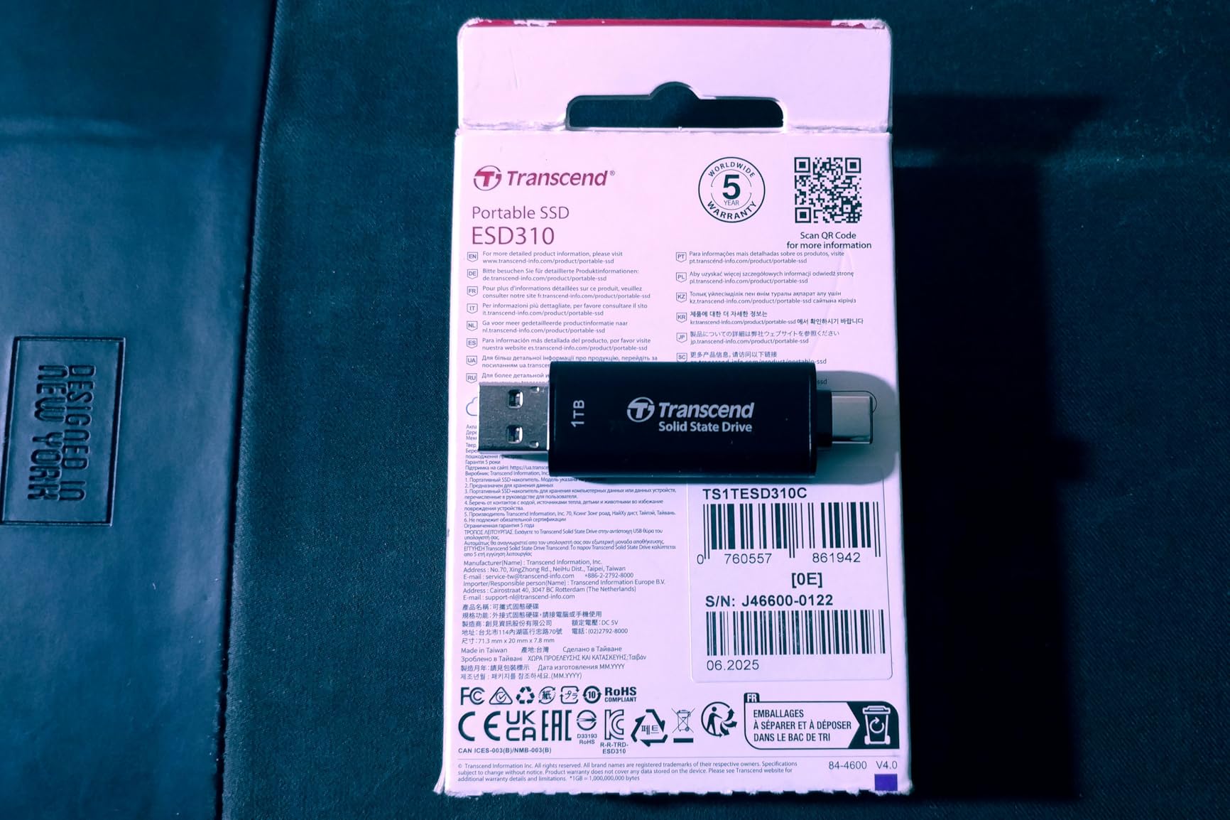 Transcend ESD310 256GB External SSD, Up to 1,050MB/s, Dual USB Flash Drive for iPhone/iPad/Mac/Windows, Android/Tablet/PC, USB 3.2 Gen 2 Thumb Drive Photo Stick customer photo 1