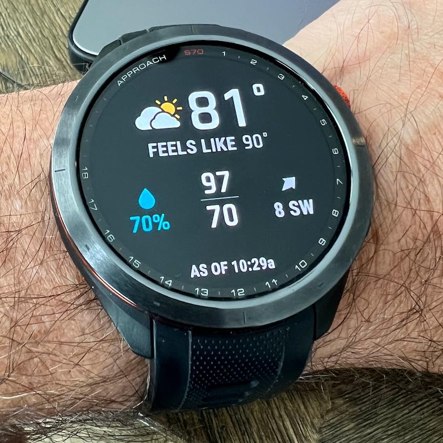 Garmin Approach S70 (White, 42mm) Golf GPS Watch Bundle - AMOLED Display, Virtual Caddie & PlaysLike Distance customer photo 2