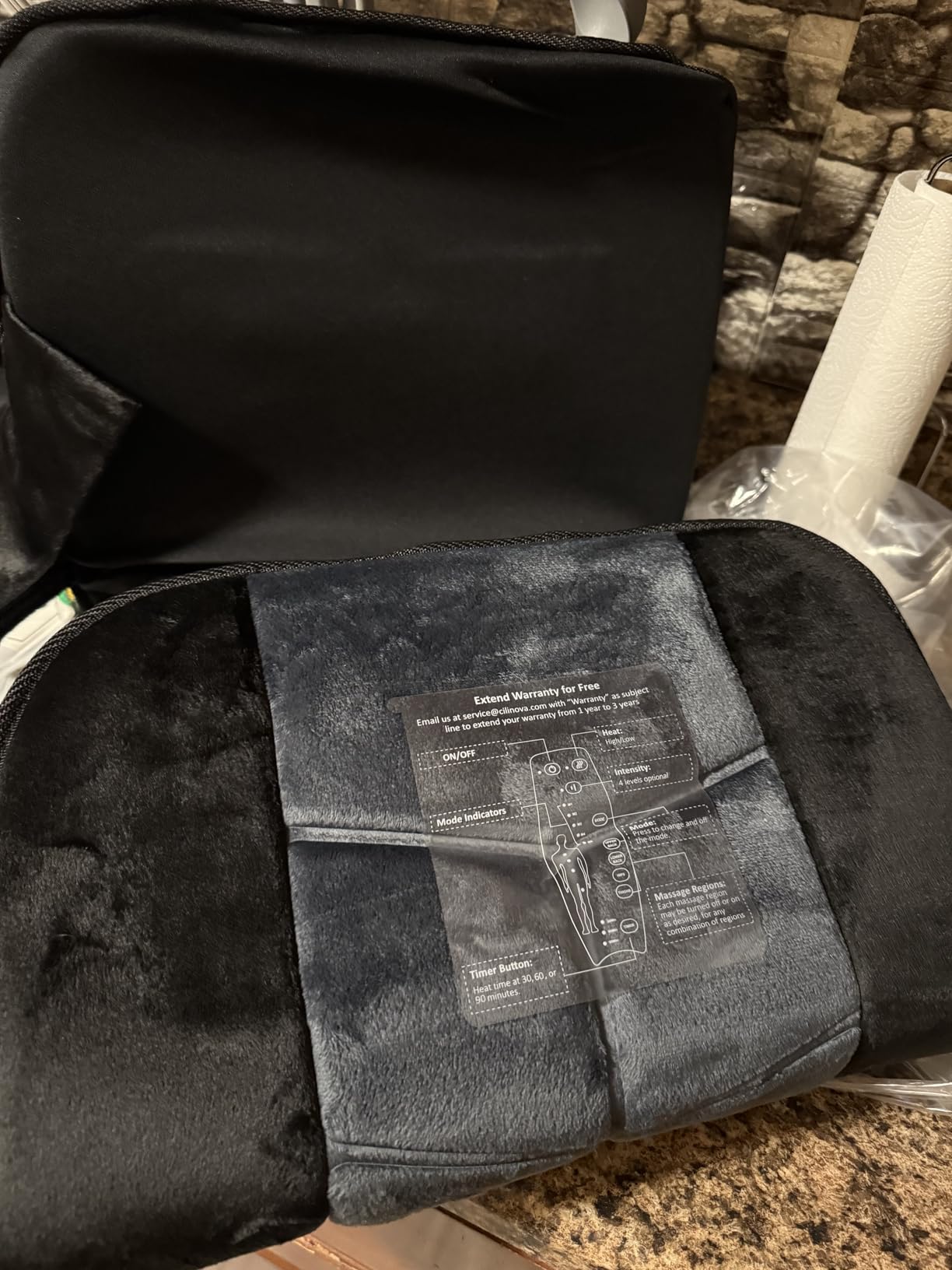 CILI Massage Chair Pad - Back Massager with Heat 10 Vibration Motors 30-60-90 Minutes Heating customer photo 1