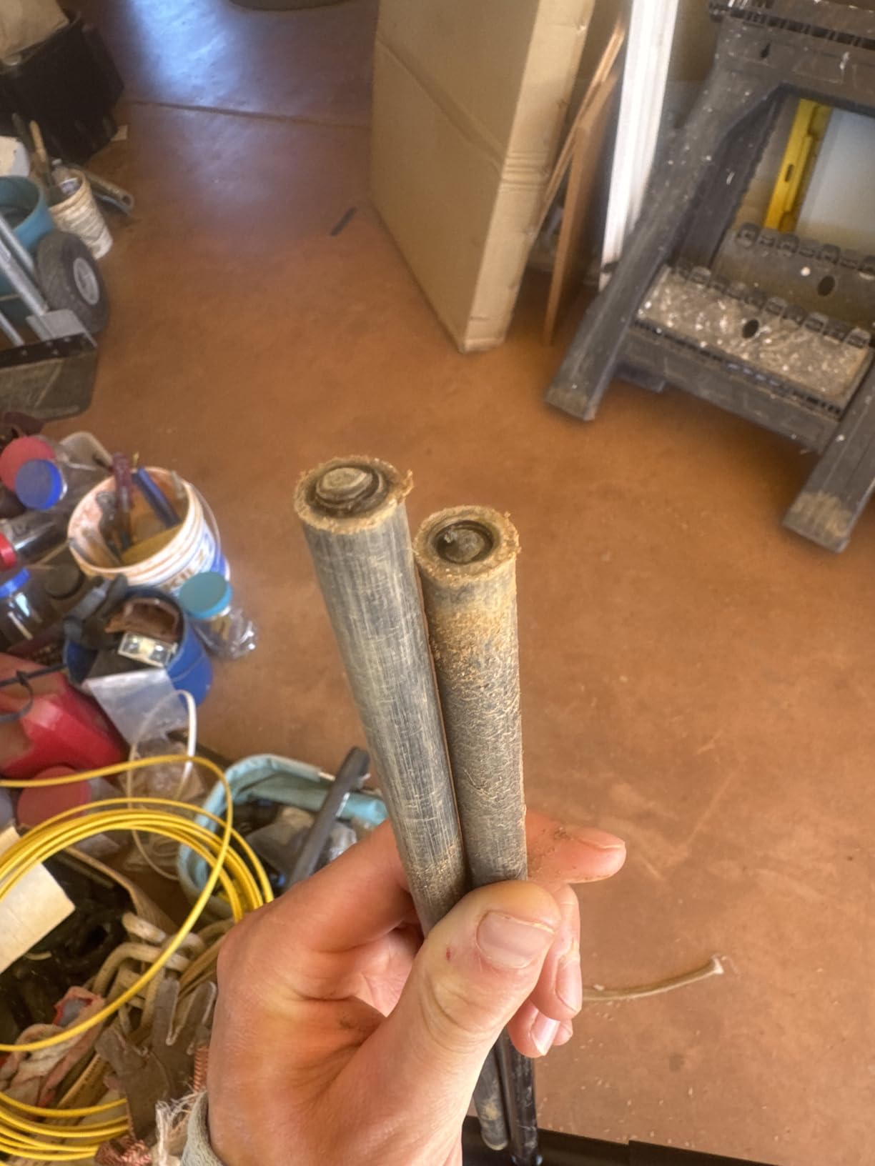 Soil Probe Rod, 48 Inch Metal Septic Tank Locator Tool, Ground Probe Rod for Soil Compaction, Locating Underground Pipes and Gopher Runs, Gardening customer photo 2