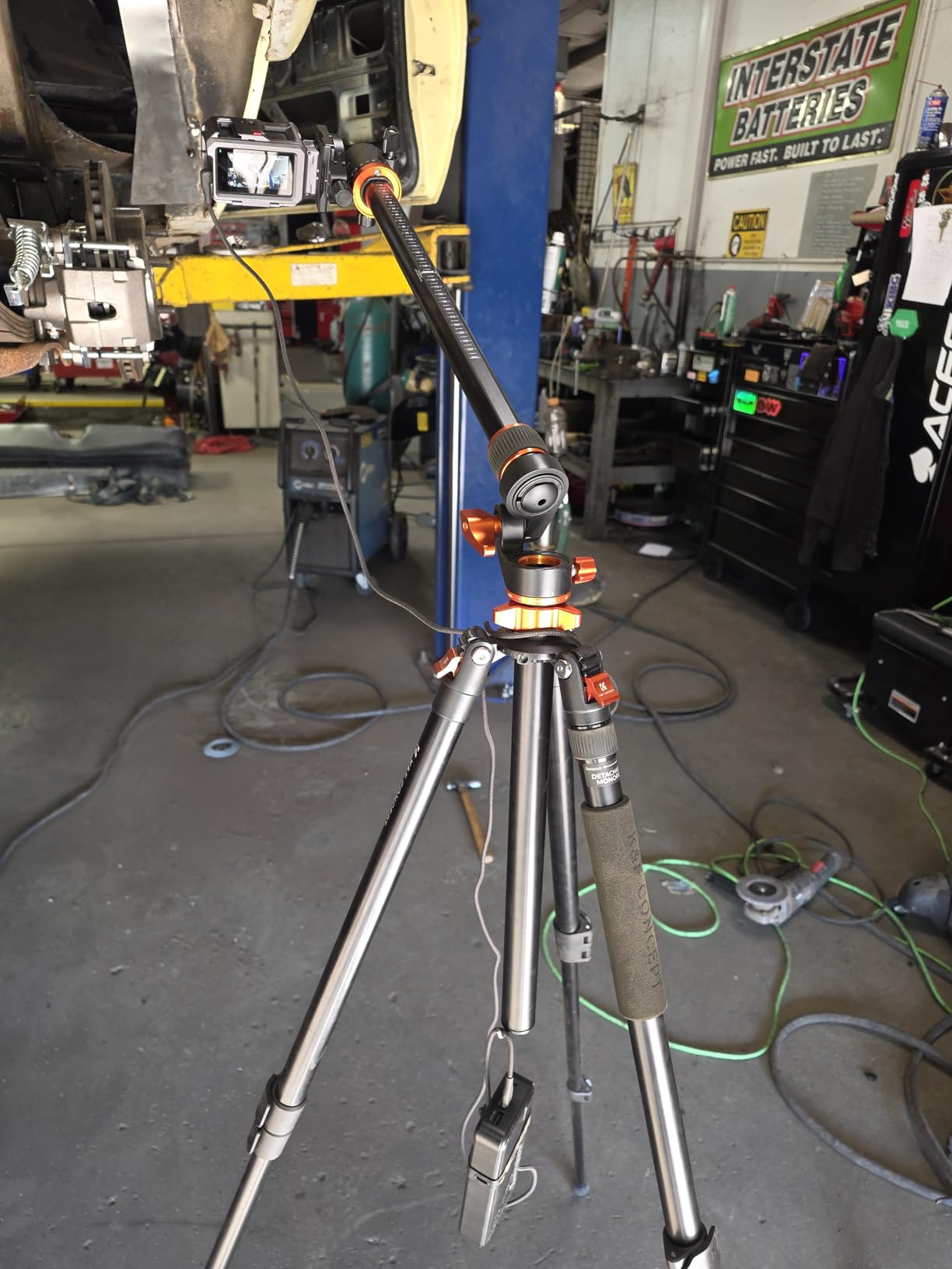 K&F CONCEPT 90''/230cm Ultra High Camera Tripod, Horizontal Overhead Shooting Flexible Travel Tripods with Metal Ball Head 10KG Load Capacity, Detachable Monopod customer photo 2