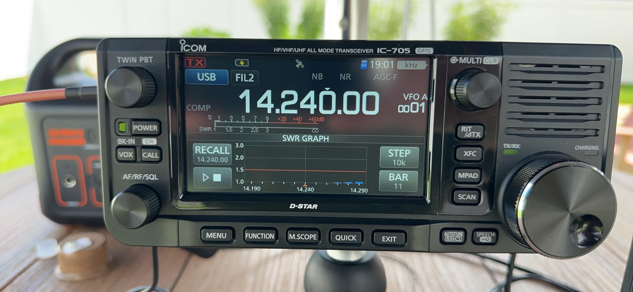 Portable Laser-Engraved GRA-7350TC HF Antenna | Telescopic 3.5 MHz to 50 MHz with 3/8-24 Connector | Lightweight Durable Ham Radio Solution customer photo 2