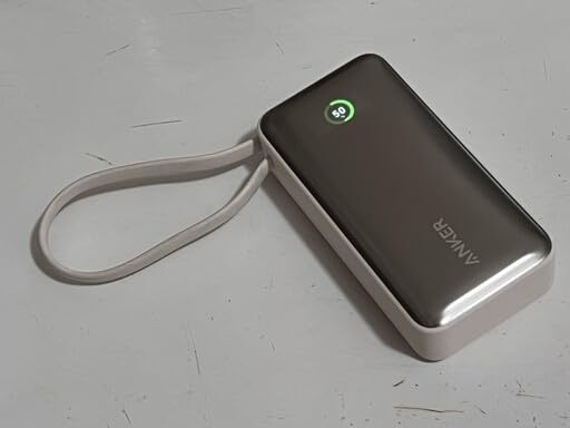 Nano Power Bank, 10,000mAh Portable Charger with Built-in USB-C Cable, 30W Recharging, 30W Max Output with USB-C&A, for iPhone 17/16/15 Series, MacBook, Galaxy, AirPods, and More customer photo 1