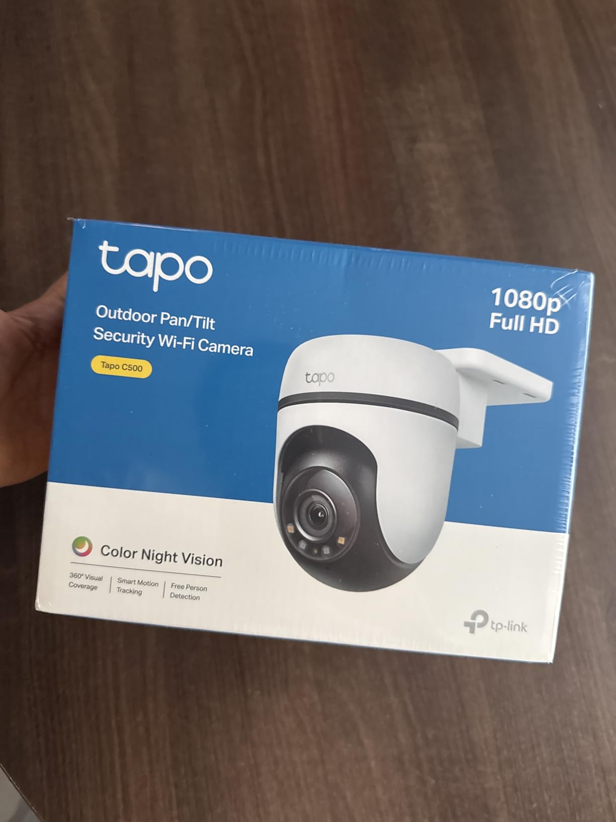 Tapo 2K Outdoor Wired Pan/Tilt Security Wi-Fi Camera, 360° View, Motion Tracking, Works w/Alexa & Google Home, Color Night Vision, Free AI Detection, Cloud & SD Card Storage (up to 512GB), Tapo C510W customer photo 1