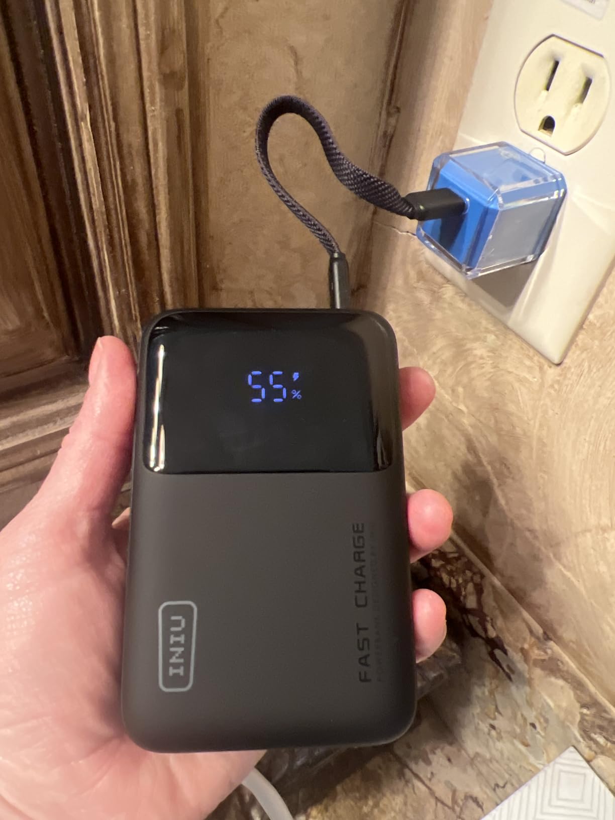 INIU Portable Charger, 20000mAh 65W Compact USB C Laptop Power Bank, PD QC Fast Charging 3-Output Battery Pack customer photo 1
