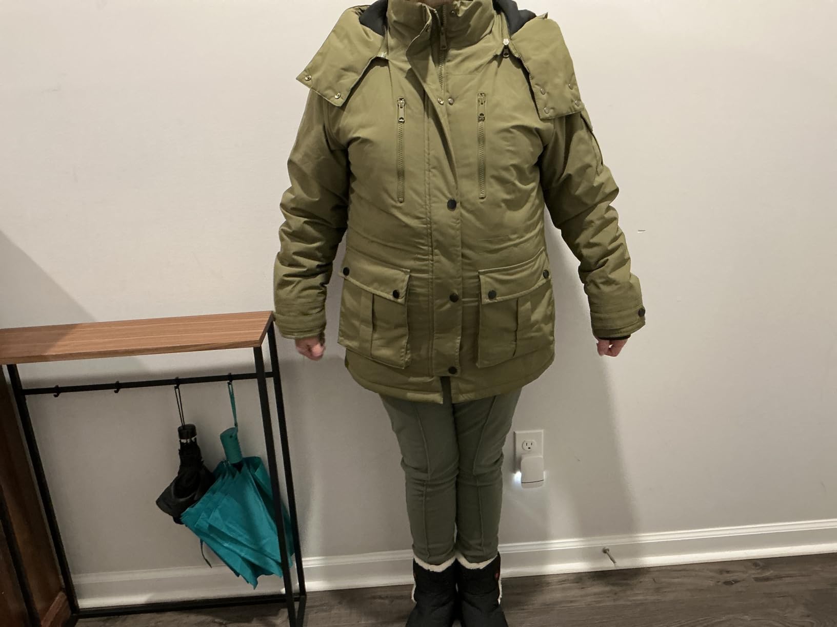 Graphene Heated Jacket for Women with Large Capacity Battery Pack Waterproof Windproof customer photo 2