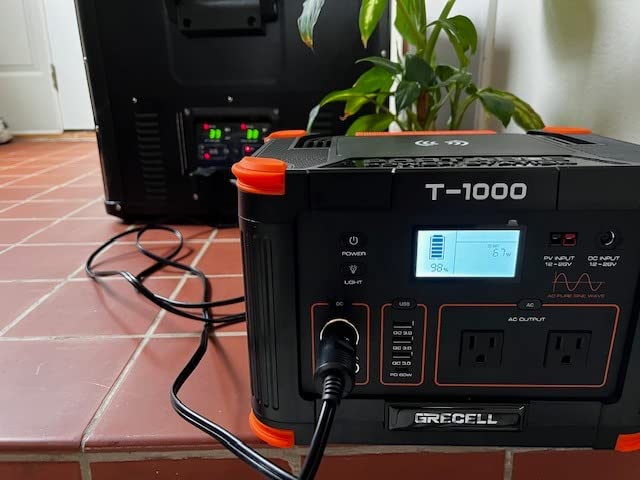 GRECELL 500W Portable Power Station 444Wh Solar Generator with 110V Pure Sine Wave AC Outlet/PD60W, 1000W Peak power station for Camping Trip RV Outdoor Home Emergency Backup customer photo 1