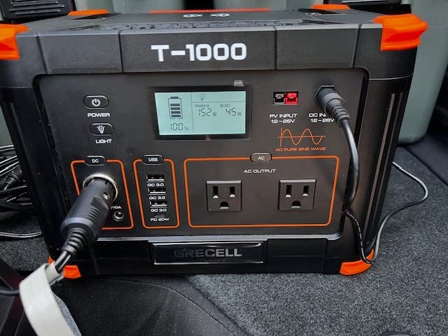 GRECELL 500W Portable Power Station 444Wh Solar Generator with 110V Pure Sine Wave AC Outlet/PD60W, 1000W Peak power station for Camping Trip RV Outdoor Home Emergency Backup customer photo 2