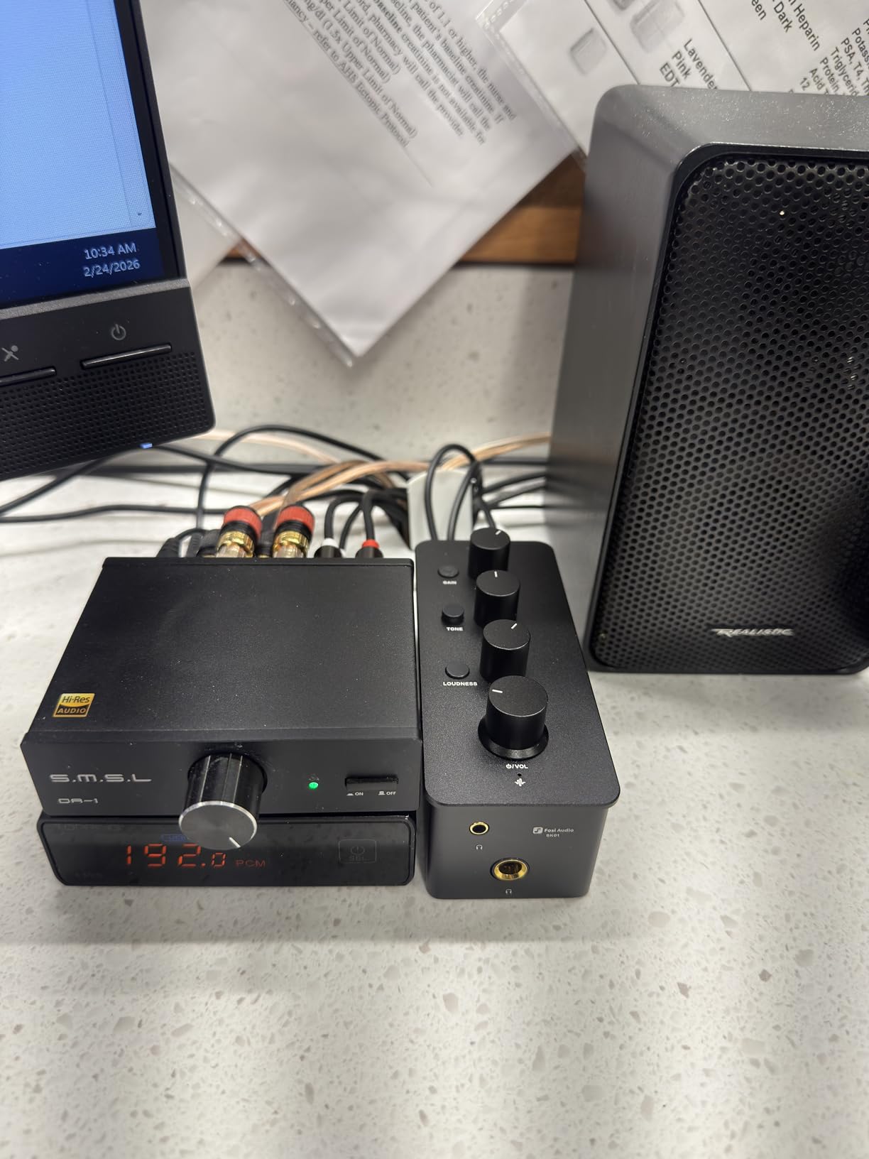Fosi Audio SK01 Headphone Amplifier Equalizer Preamp with Bass Midrange Treble Tone Control and Loudness Compensation Portable Class A Analog Amp customer photo 1