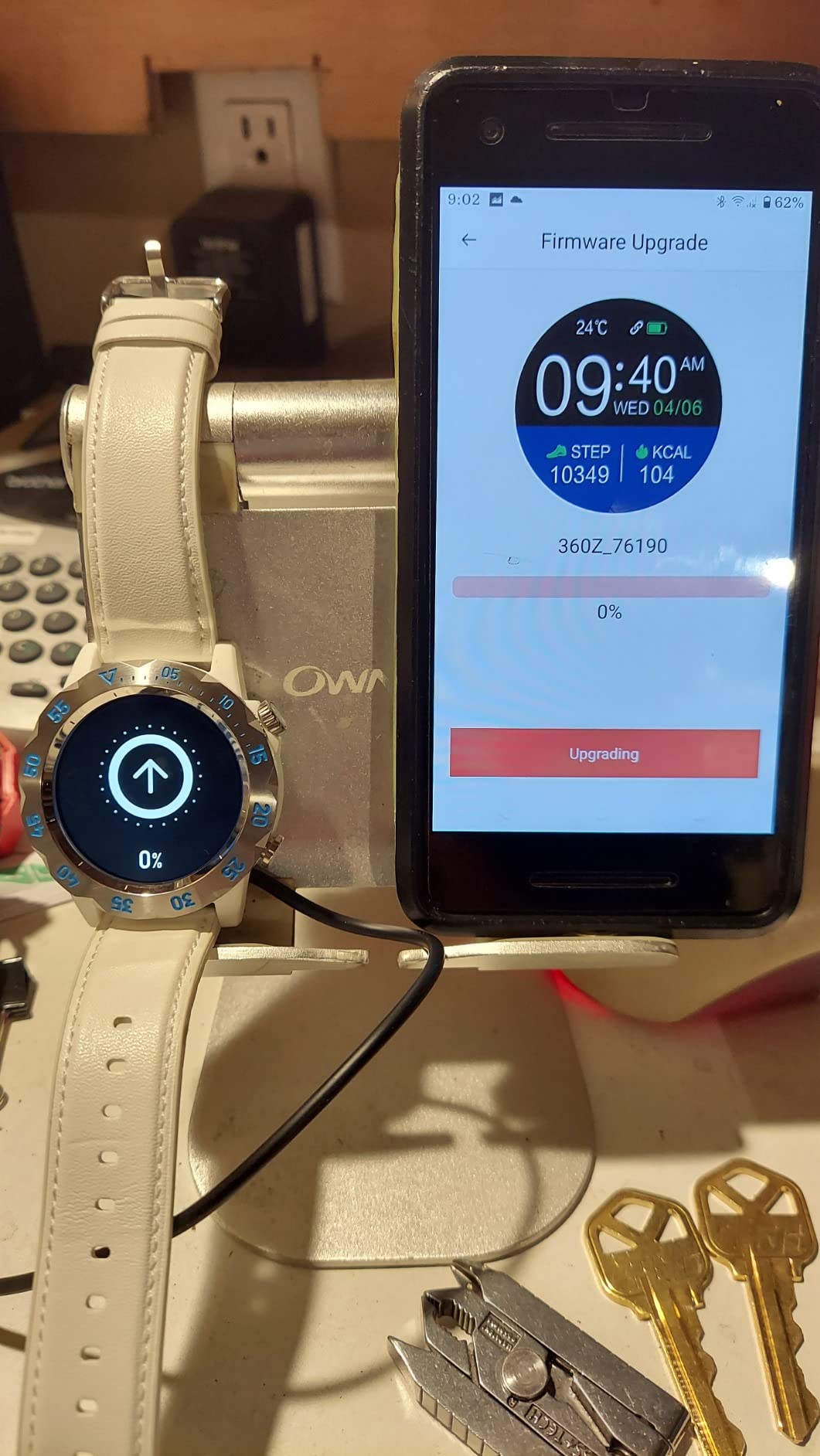 KAVVO Oyster Mini 38mm Bluetooth Smartwatch for Women, 1.1'' Delicate AMOLED Always-On Display, Rotating Bezel, Fitness Tracker with Female Health, Heart Rate Blood Oxygen Monitor(Ceramic White) customer photo 1