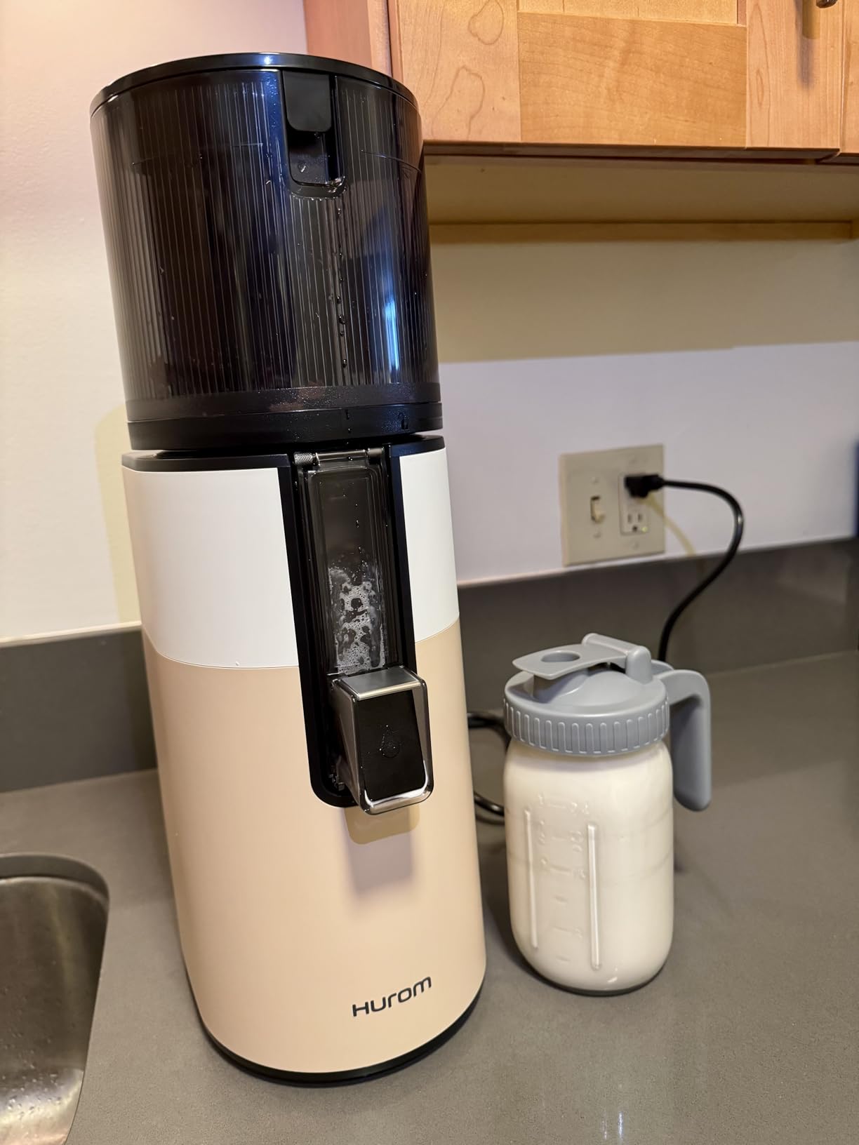 H400 Cold Press Juicer Machine, Award Winning Masticating Slow Juicer, Easy to Clean, Strainer & Hands Free with Self Feeding, Wide Mouth Hopper, Easy Assembly (Two-Tone Beige) customer photo 2
