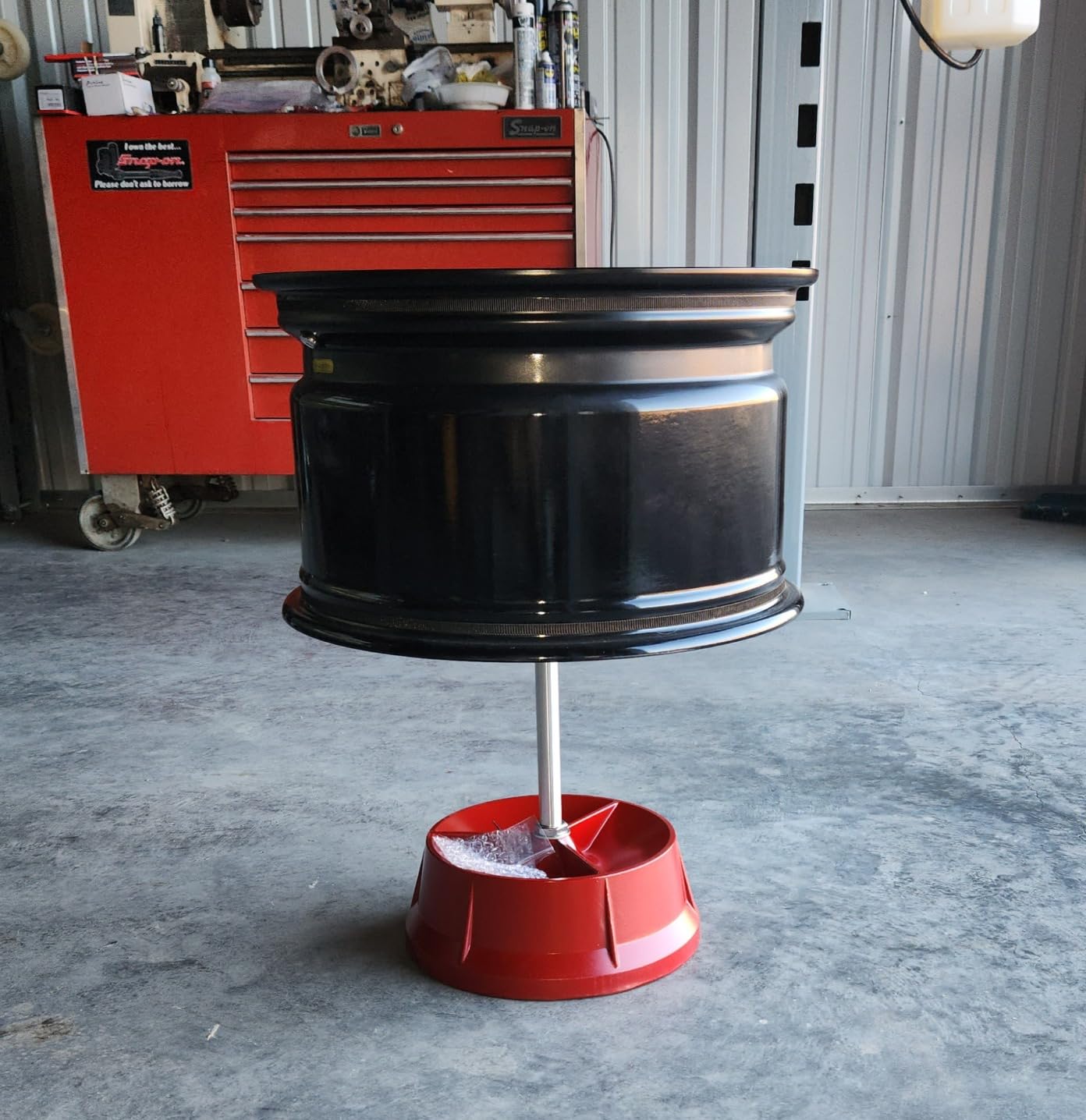 NYXOVA Portable Bubble Wheel Balancer, Heavy Duty Wheel Balancer with Bubble Level, Tire Balancing for Cars & Trucks customer photo 1