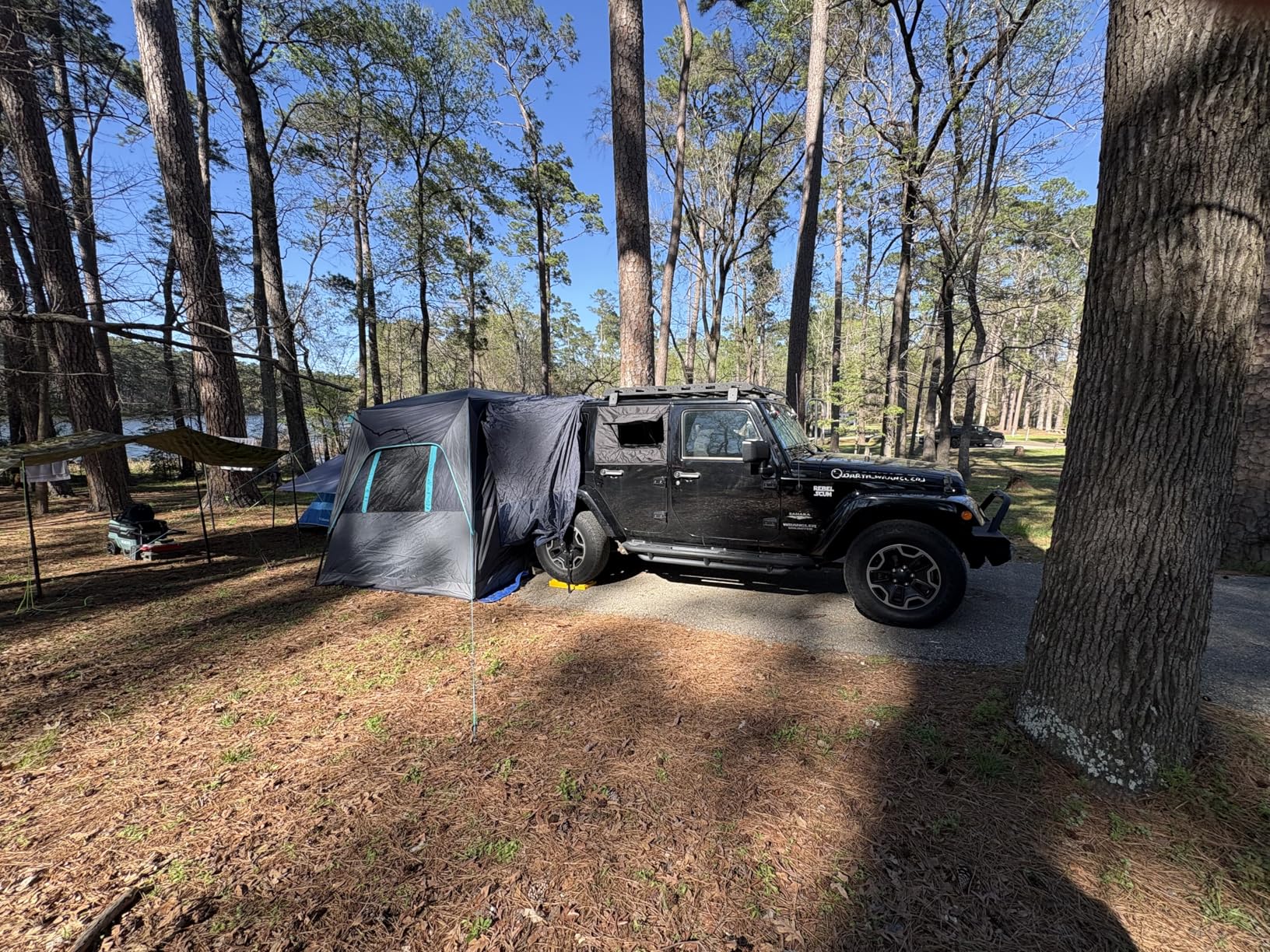 TIMBER RIDGE 5 Person SUV Tent Weather Resistant Portable for Car SUV Van Camping, Includes Rainfly and Storage Bag, 10' W X 8' L X 7.1' H customer photo 1