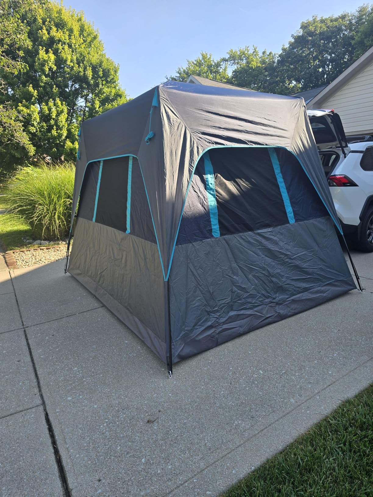 TIMBER RIDGE 5 Person SUV Tent Weather Resistant Portable for Car SUV Van Camping, Includes Rainfly and Storage Bag, 10' W X 8' L X 7.1' H customer photo 2