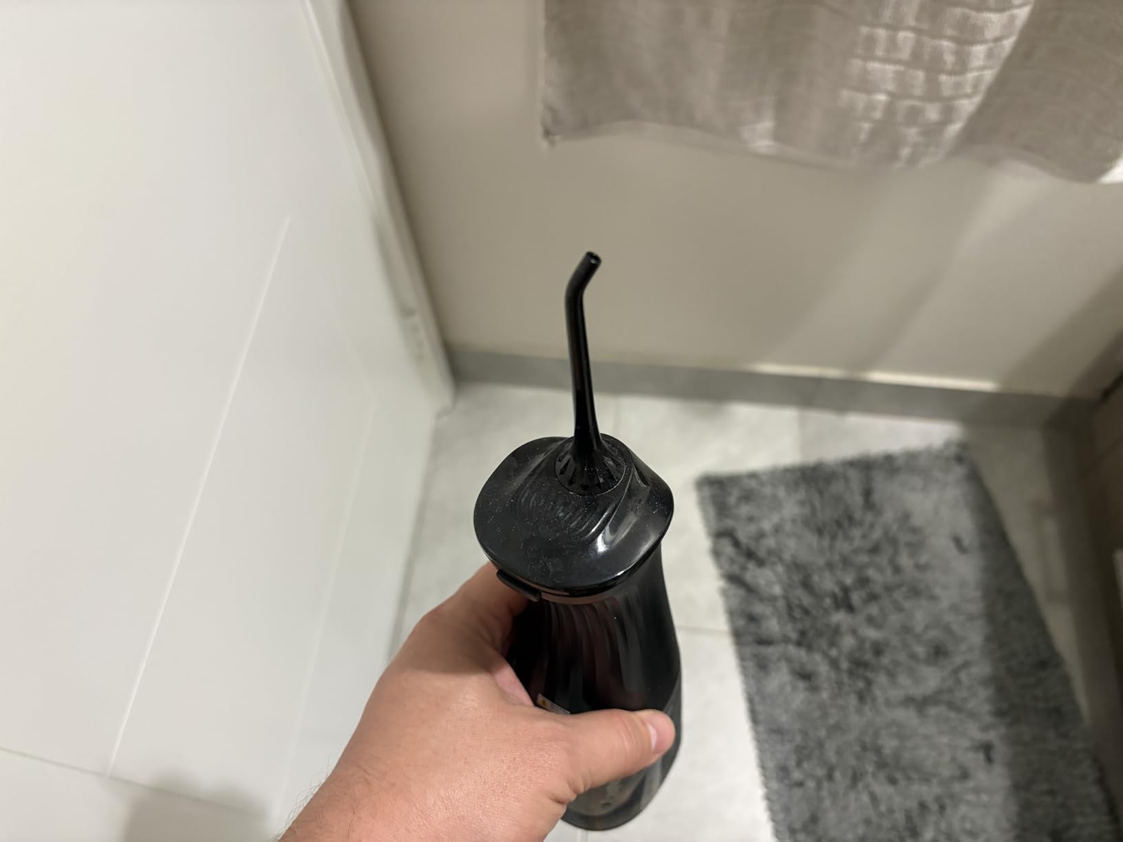 COSLUS Water Dental Flosser Pick for Teeth C30: 4 Modes Cordless Portable 300ML Larger Tank Water Teeth Cleaner IPX7 Waterproof Flossing Cleaning Picks for Home Travel Black customer photo 1