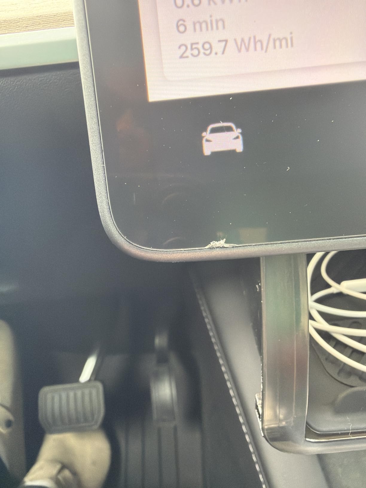Spigen Tempered Glass Screen Protector [GlasTR EZ FIT] designed for Tesla Model 3, Model Y 15.4