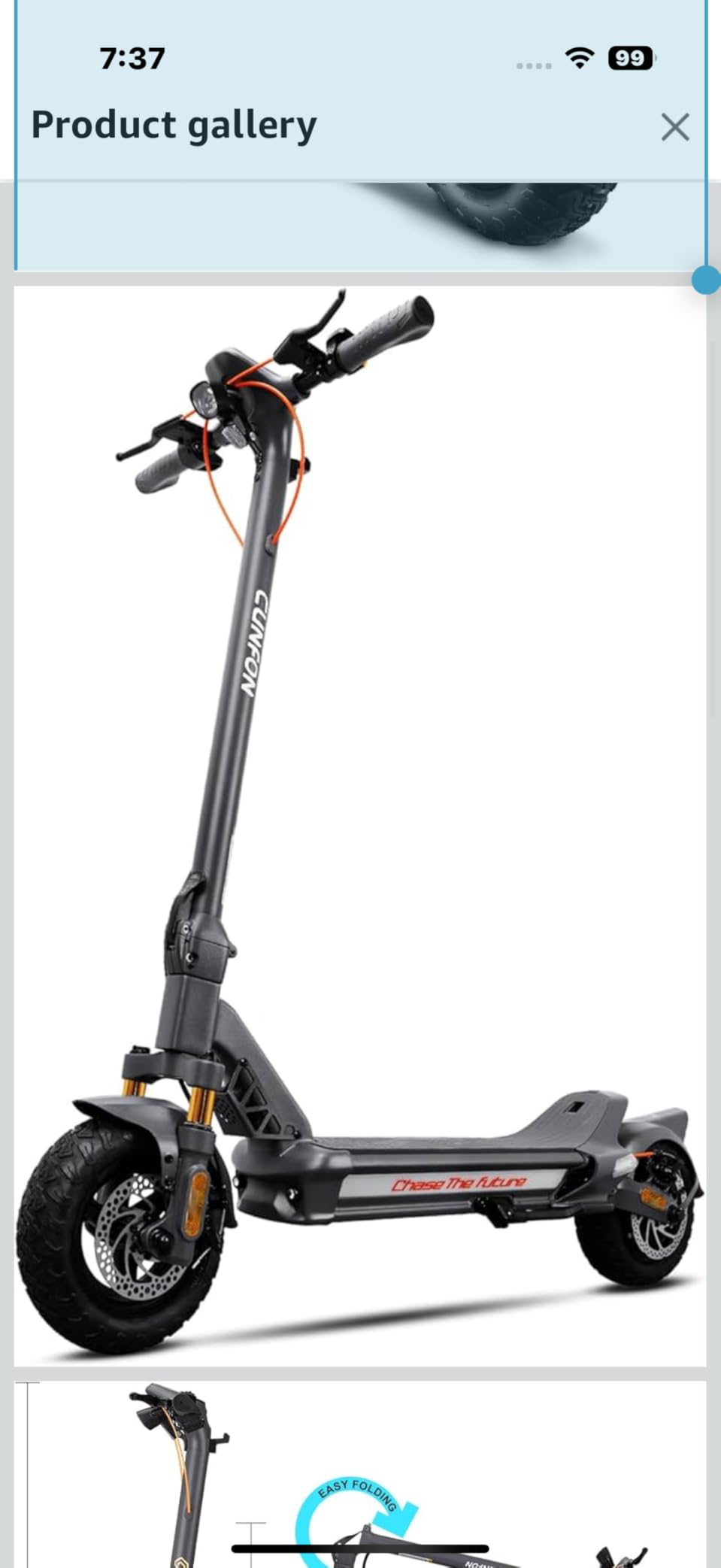 Electric Scooter- Electric Scooter for Aults,1000-1600W Peak,up to 25-31MPH,25-50Miles Range,220-330lb Load,Foldable E-Scooter for Adult Teens with Damping Adjustable Full Suspensions,Turn Signals customer photo 1