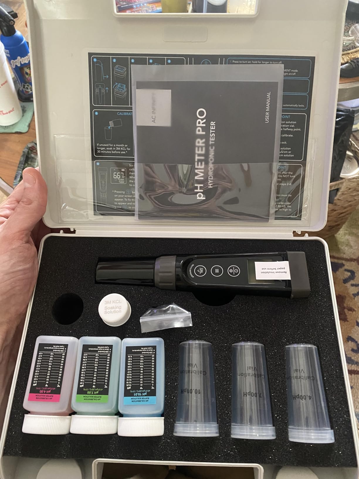 AC Infinity pH Meter PRO Kit, High Precision Digital pH Pen with ±0.01 pH Accuracy and Interchangeable Probe, Nutrient Test pH Meter for Water Hydroponics Plants customer photo 1