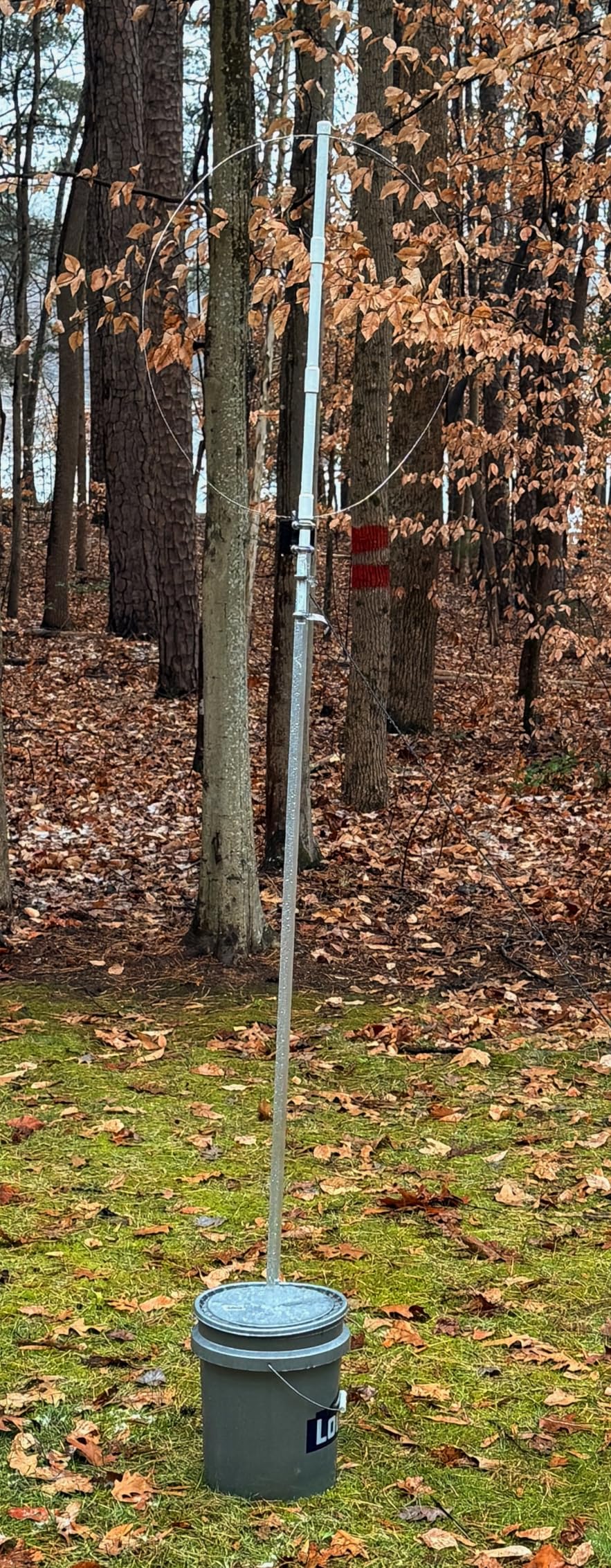 K-480WLA Portable Shortwave Radio Active Loop Antenna 0.5MHz-500MHz Full Band Radio Antenna LW/MW/SW/FM/VHF/HF/Air 6 Meters 30dBi SDR Ham Radio Antenna with 1800mAh Battery (10 Meters Feeder) customer photo 1
