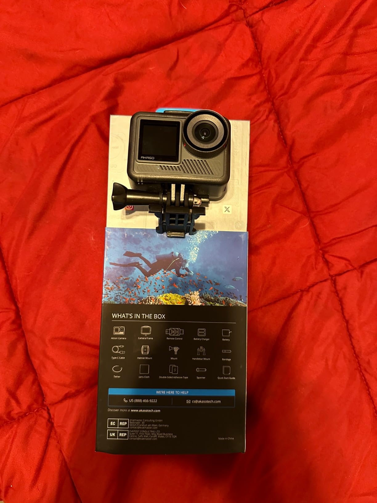 AKASO Brave 8 Lite 4K60 Action Camera - 33ft Waterproof Underwater Camera, 48MP Photo, Ultra HD Video, HDR, Touch Screen, 5G WiFi, SuperSmooth Stabilization, 8X Slow Motion with Helmet Accessories Kit customer photo 2